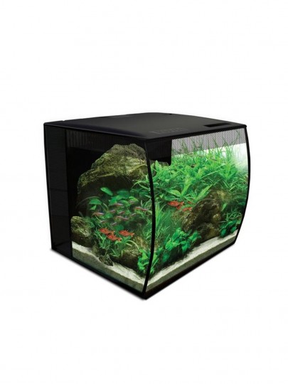 Aquario Fluval Flex 34 litros Preto c/ LED RGB 7W c/ comando, Filtro Interno 